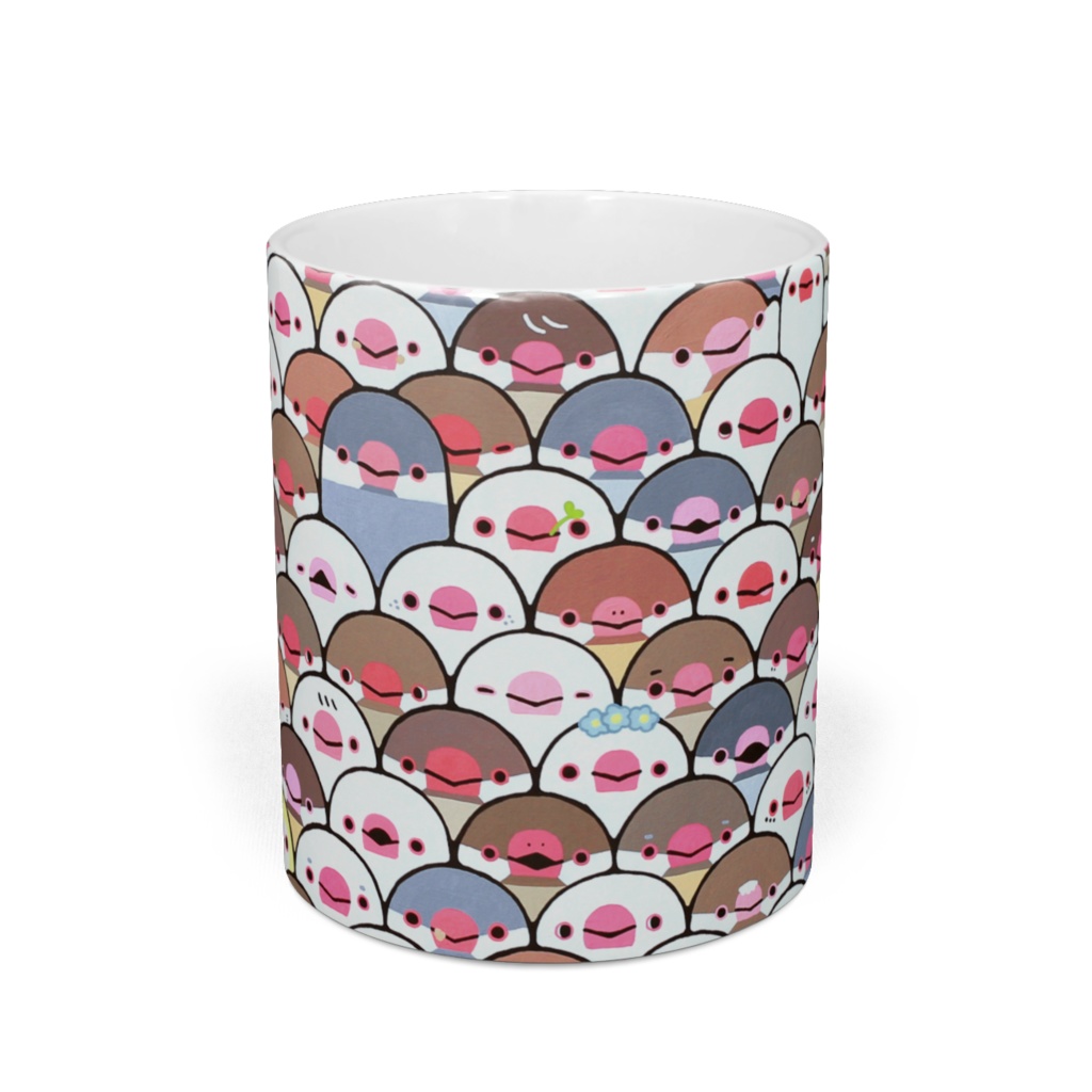 わらわら文鳥のマグカップ