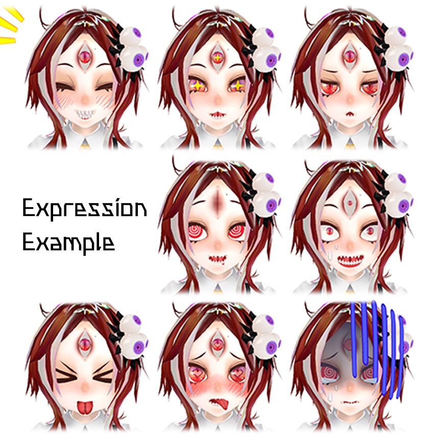 値下げしました【VRChat・VRM】『MEMEME』【アニメーション付き3Dモデル】