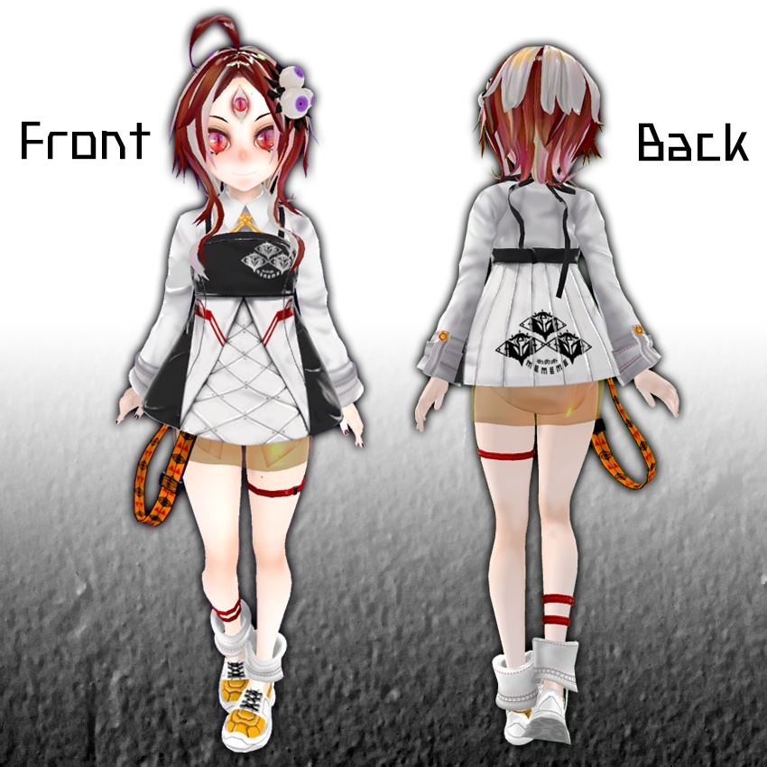 値下げしました【VRChat・VRM】『MEMEME』【アニメーション付き3Dモデル】