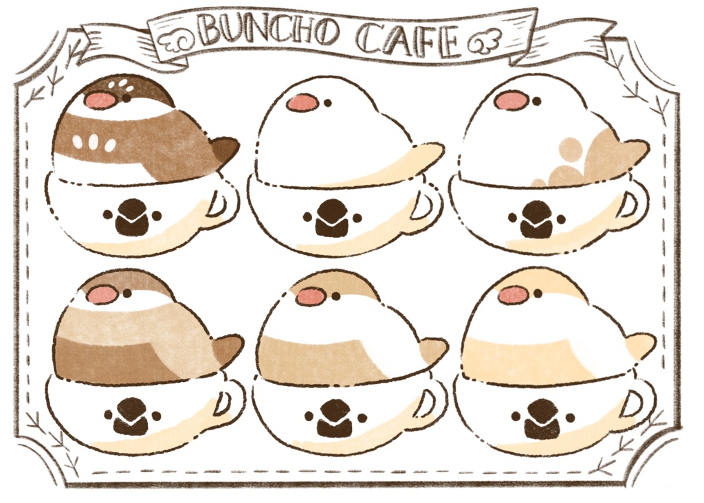 トートバッグ(文鳥カフェ)