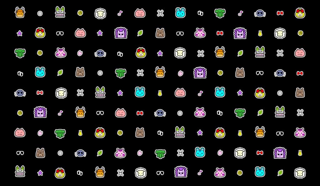 なかよし!肩脱臼あにまるずポーチ ブラックver.