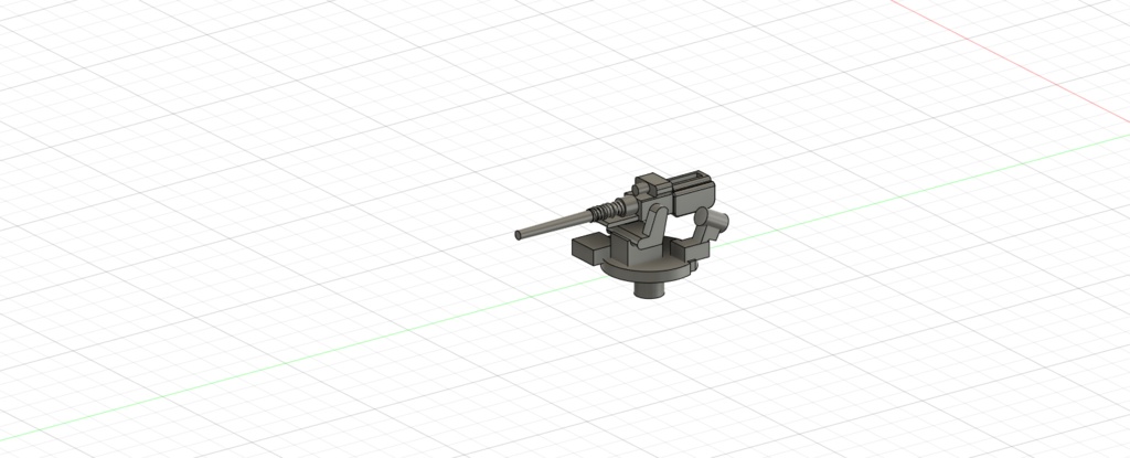 1/700　Mk.34　３インチ（76.2ｍｍ） 単装速射砲　STLデータ