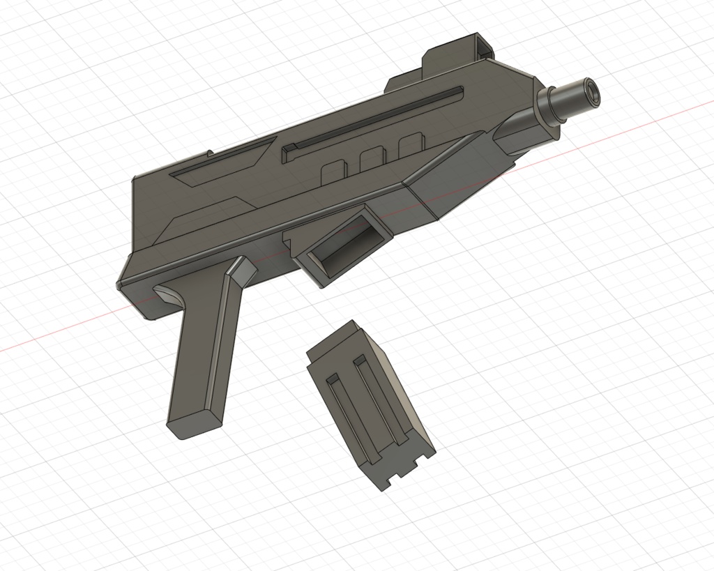 1/144 サブマシンガン 3Dデータ