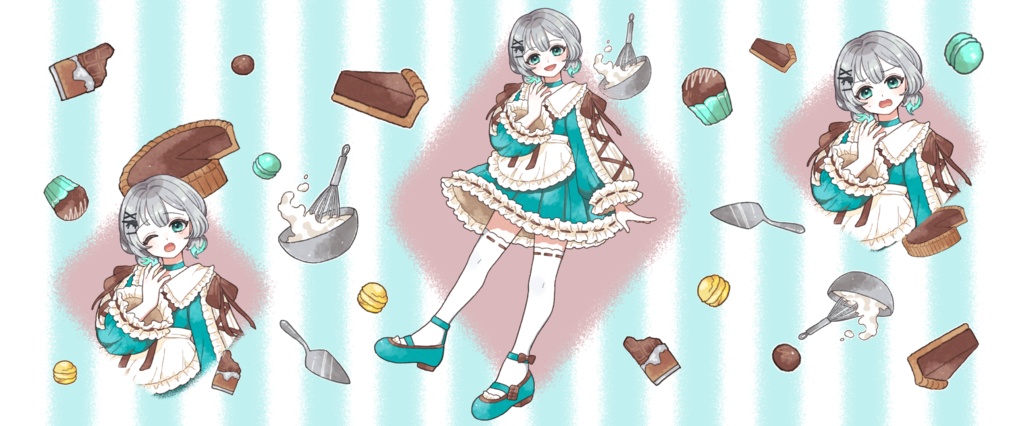 お菓子なマグカップ【色薄めver】