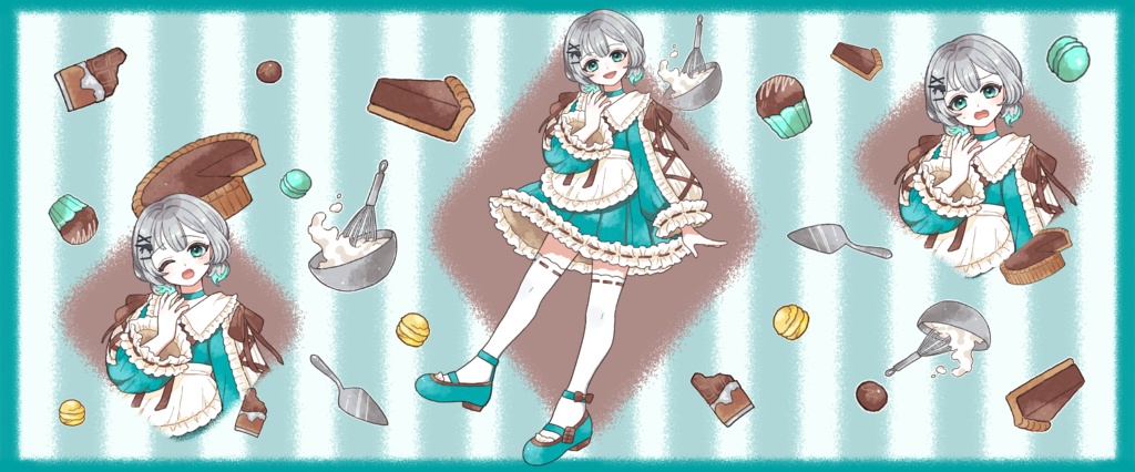 お菓子なマグカップ【色濃いver】