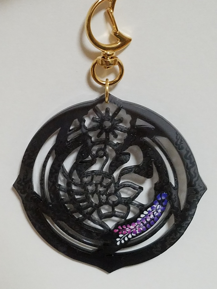 【終了しました!】【再販】大和守すずやか刀紋・鶴丸と折鶴・織田組炎上アクキー