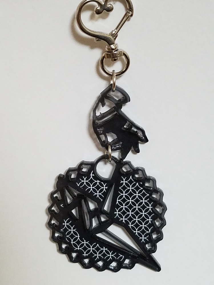 【終了しました!】【再販】大和守すずやか刀紋・鶴丸と折鶴・織田組炎上アクキー