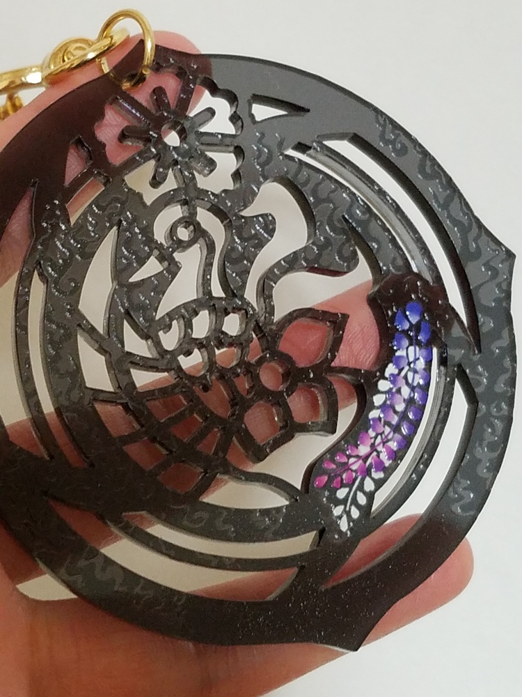 【終了しました!】【再販】大和守すずやか刀紋・鶴丸と折鶴・織田組炎上アクキー