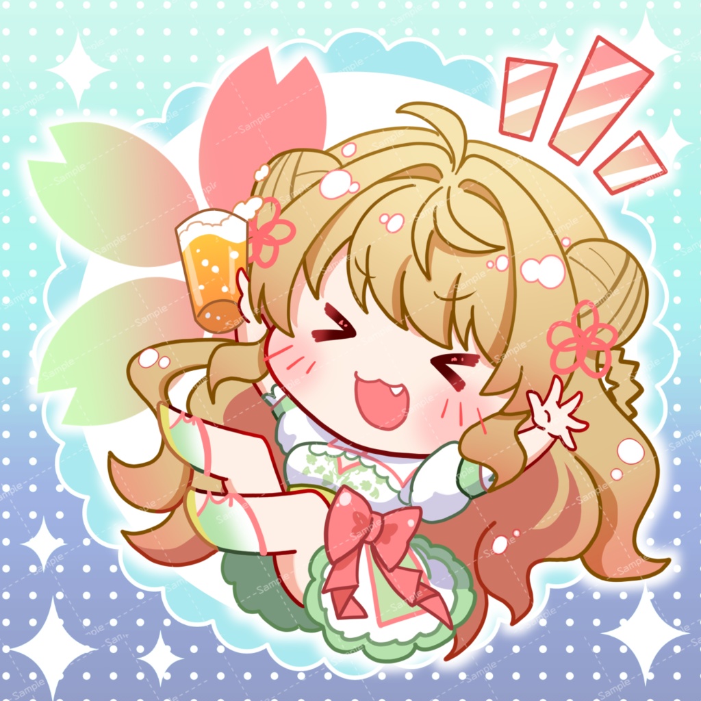 サンフラワー お花見アクリルキーホルダー