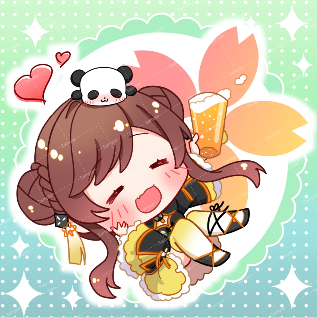 サンフラワー お花見アクリルキーホルダー