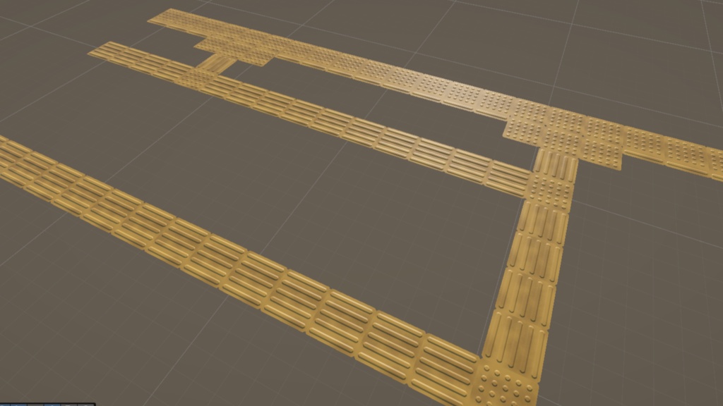 地下鉄ホーム 3Dモデル