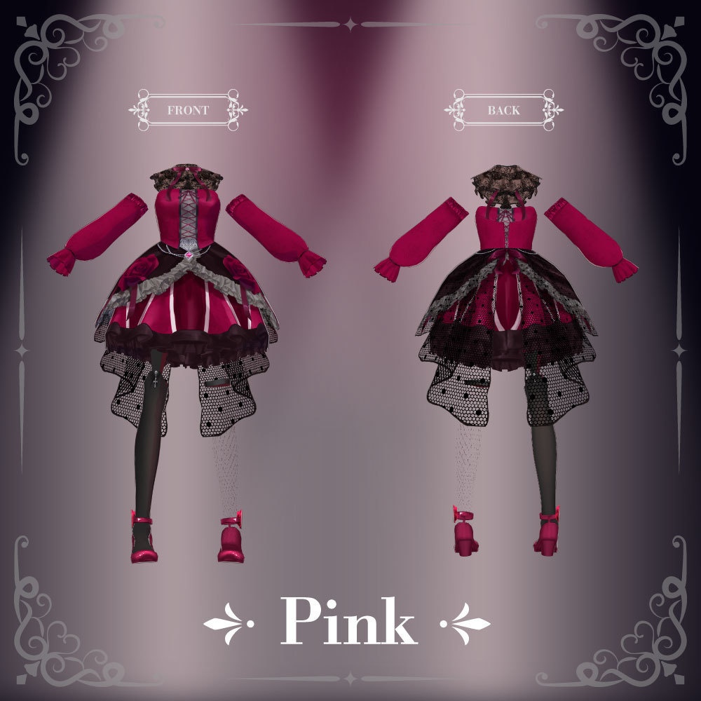 【VRoid衣装】ゴシックプリンセスドレス