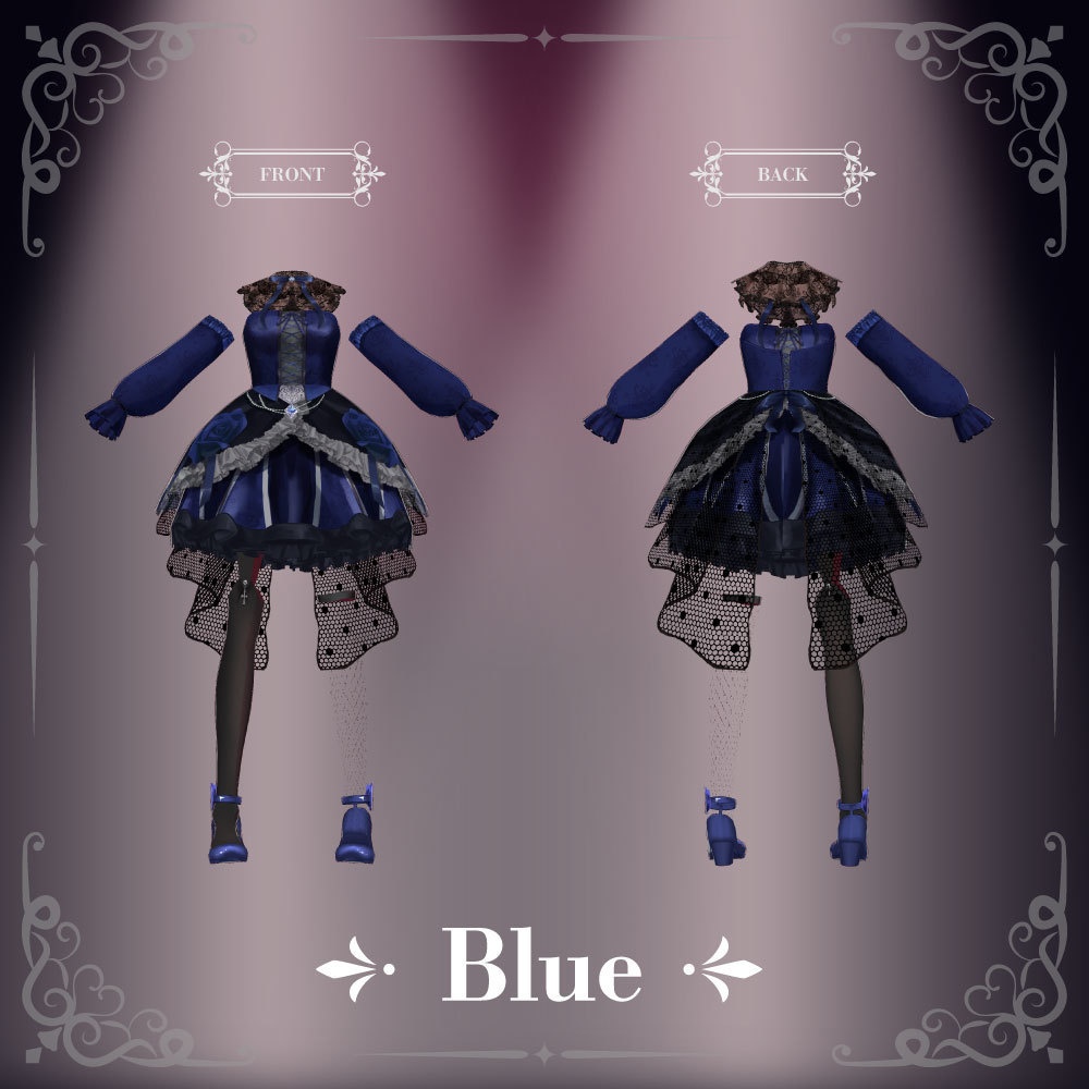 【VRoid衣装】ゴシックプリンセスドレス