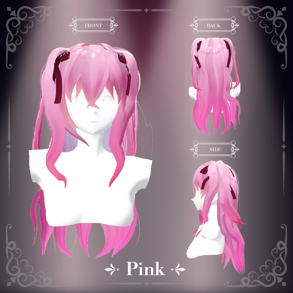 【VRoid】ゴシックプリンセスヘアセット