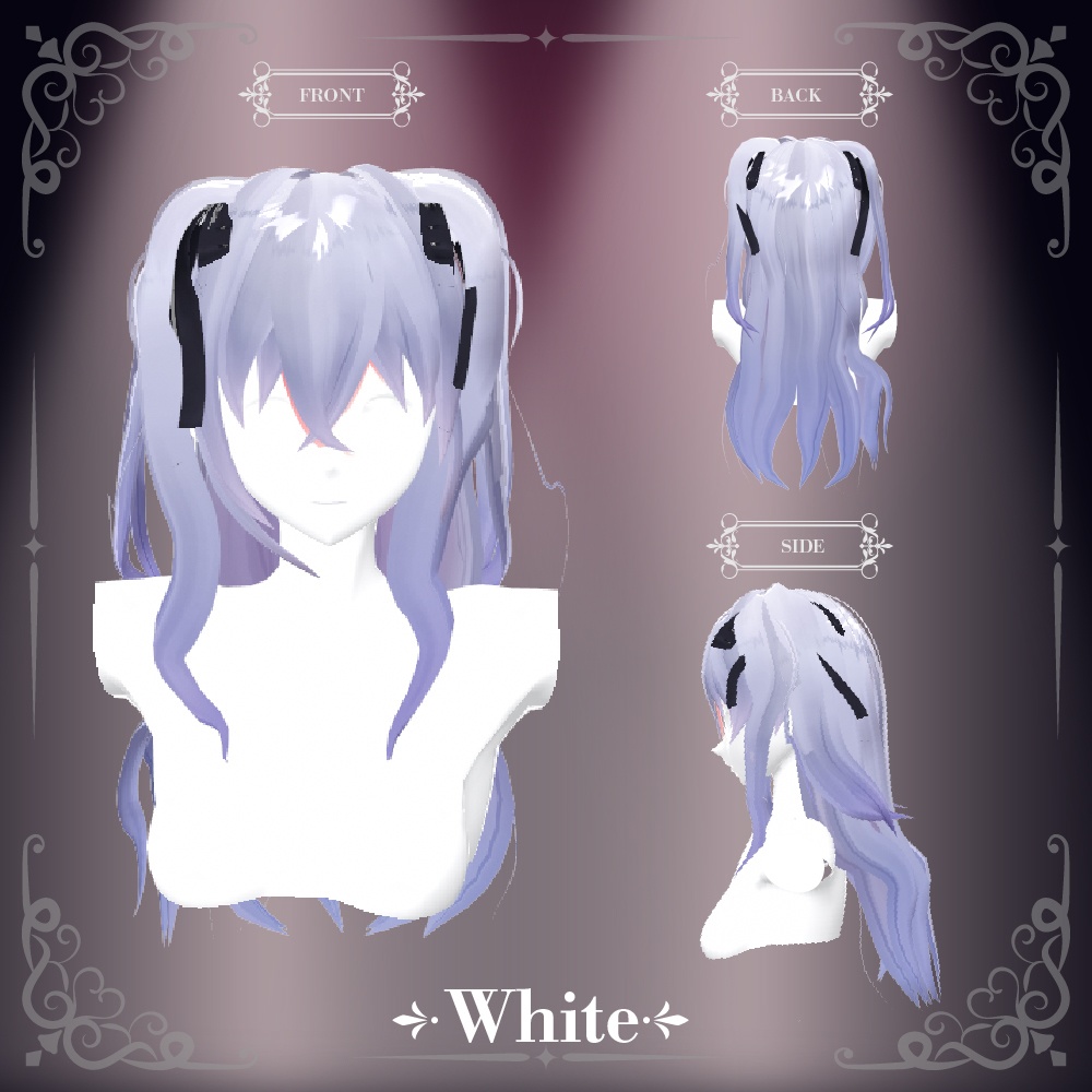 【VRoid】ゴシックプリンセスヘアセット