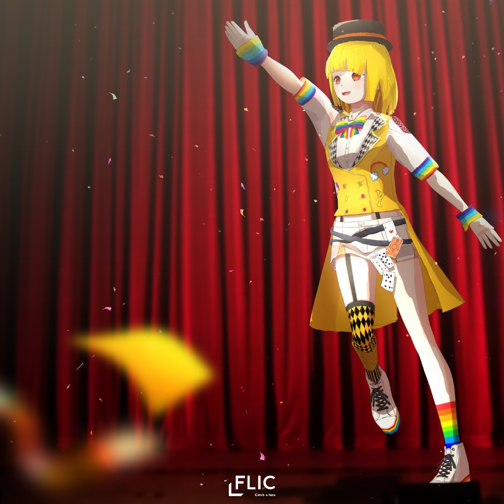 【VRoid衣装】虹色マジシャン風セット