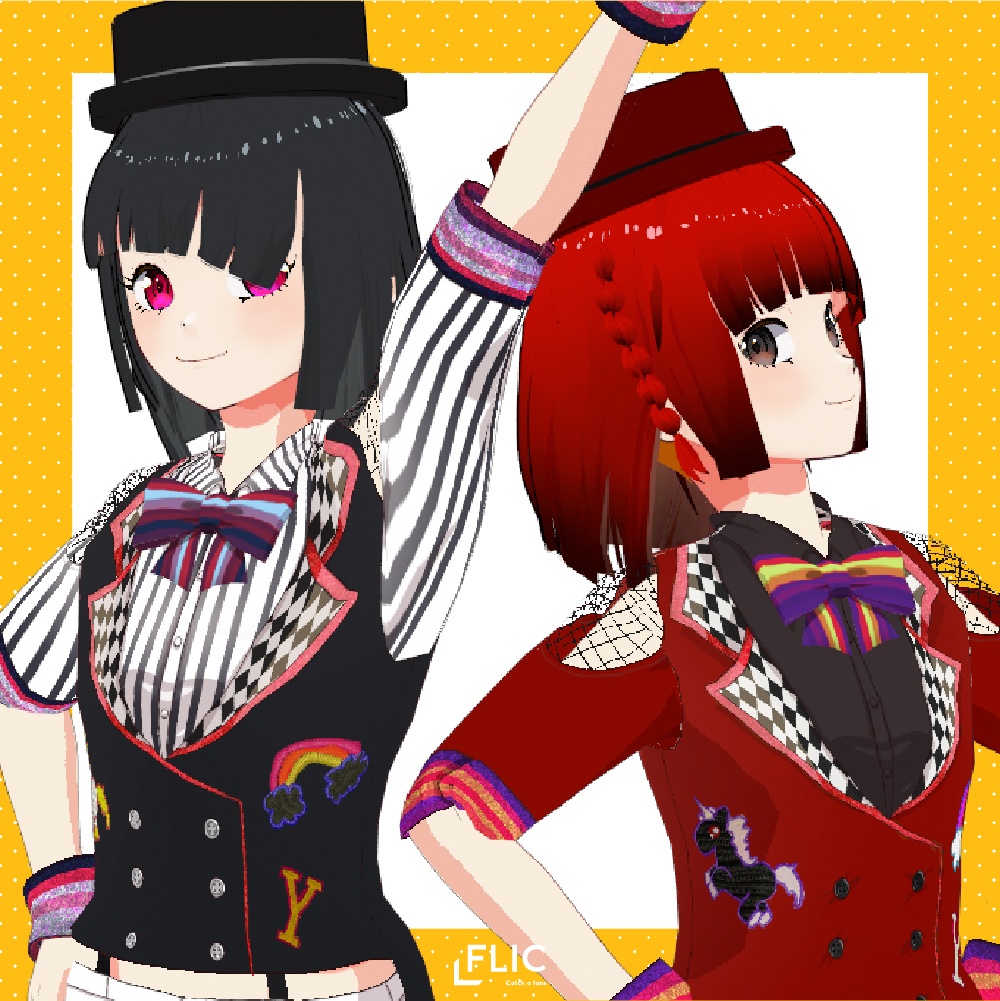 【VRoid】帽子付き!サイド編み込みボブヘアープリセット