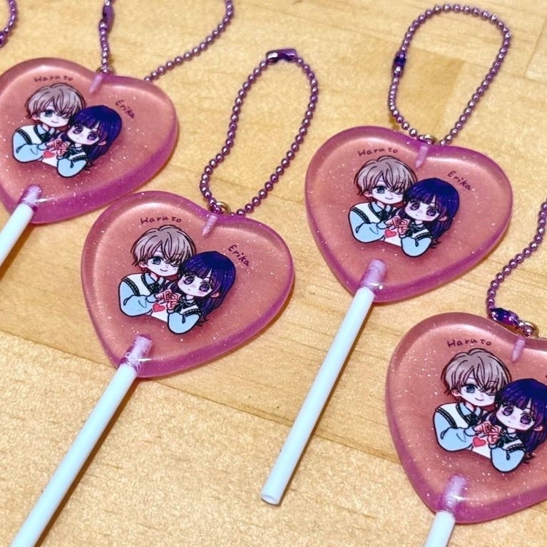 訳あり【キャンディーキーホルダー】絵梨花&南💜