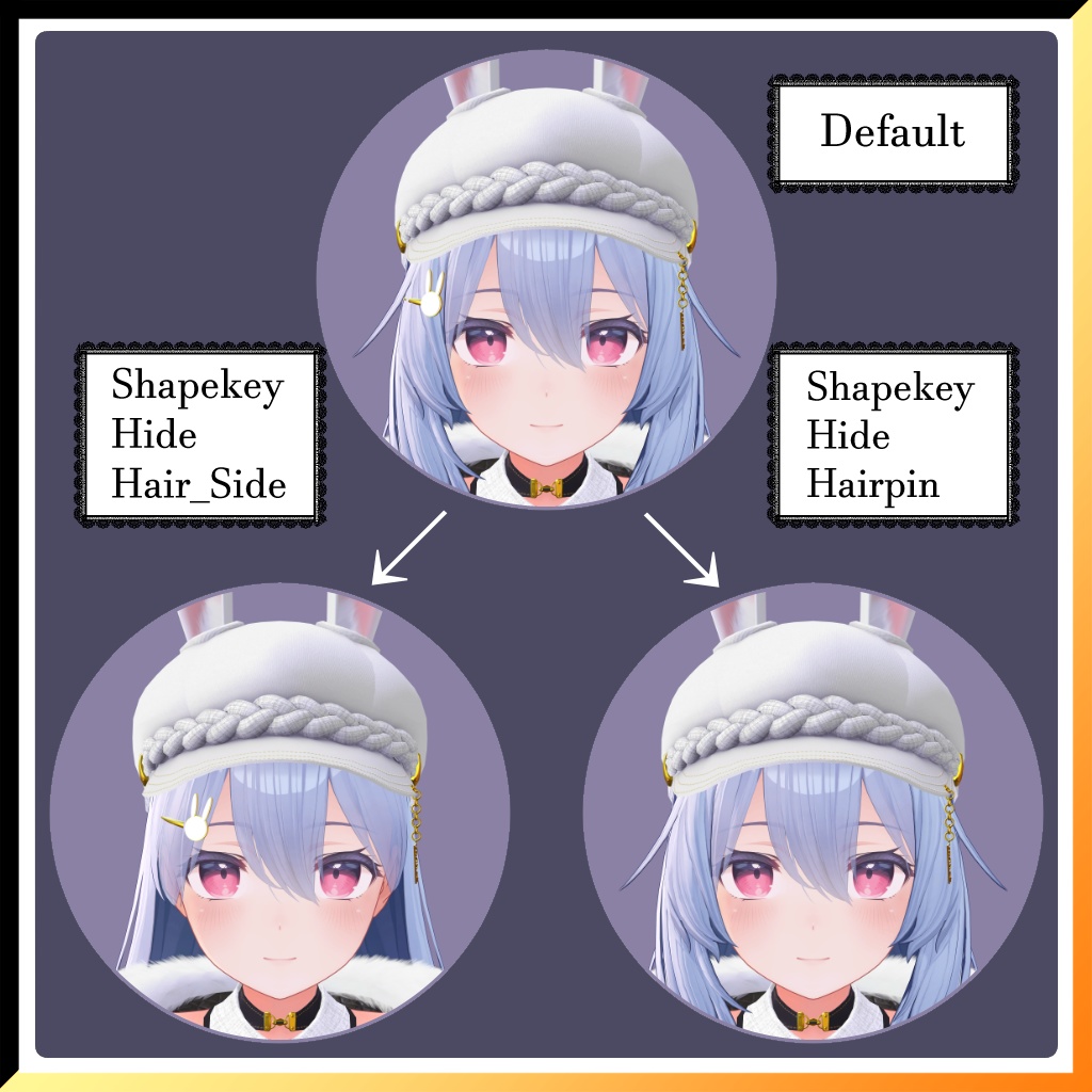 PB対応「桔梗」用衣装 Composite leather bunny