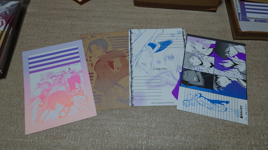 マンガジャンル同人便せんセット