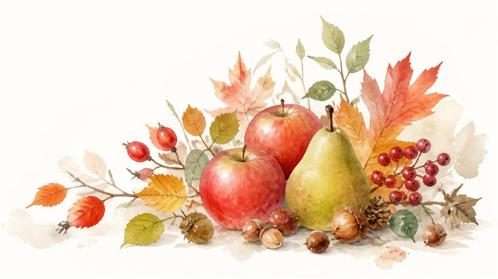 秋の風物詩-実り Autumn Harvest 가을
