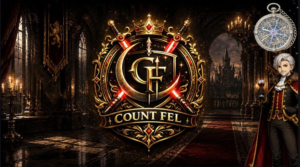【OBS素材】魔法懐中時計ウィジェット - HolyWhite|ファンタジー・ゴシック系配信向け
