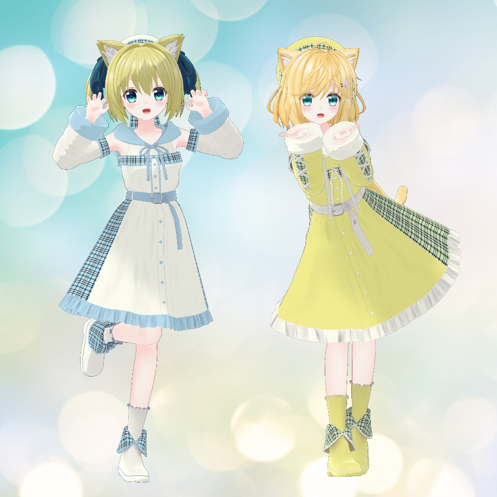 【14アバター対応】衣装3Dモデル『スプリングガール』