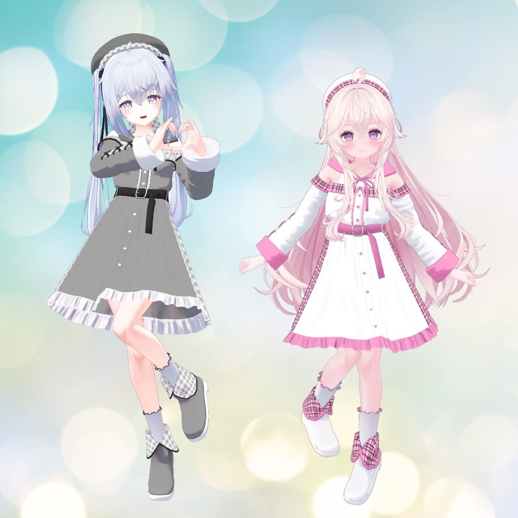 【14アバター対応】衣装3Dモデル『スプリングガール』