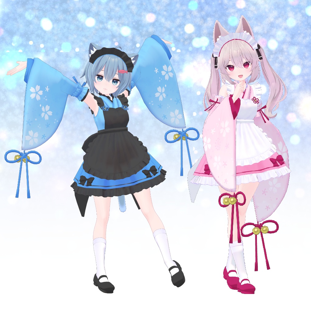 21アバター対応】衣装3Dモデル『LPメイド服』 - 寺井カントリー