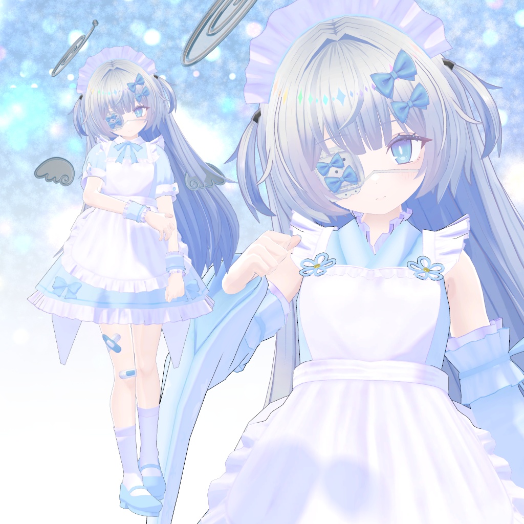 【21アバター対応】衣装3Dモデル『LPメイド服』