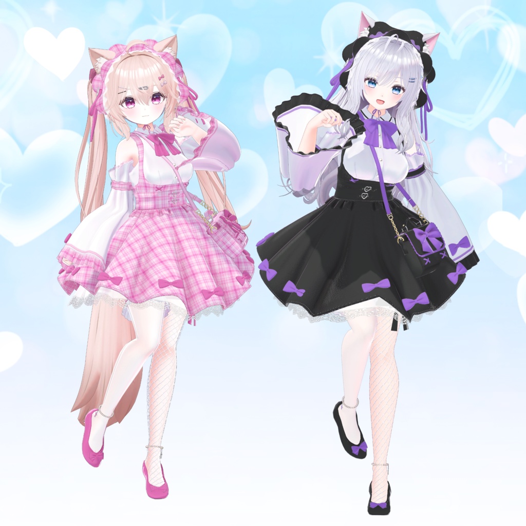 【15アバター対応】衣装3Dモデル『Dreamy Step』