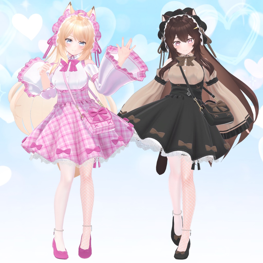 【15アバター対応】衣装3Dモデル『Dreamy Step』