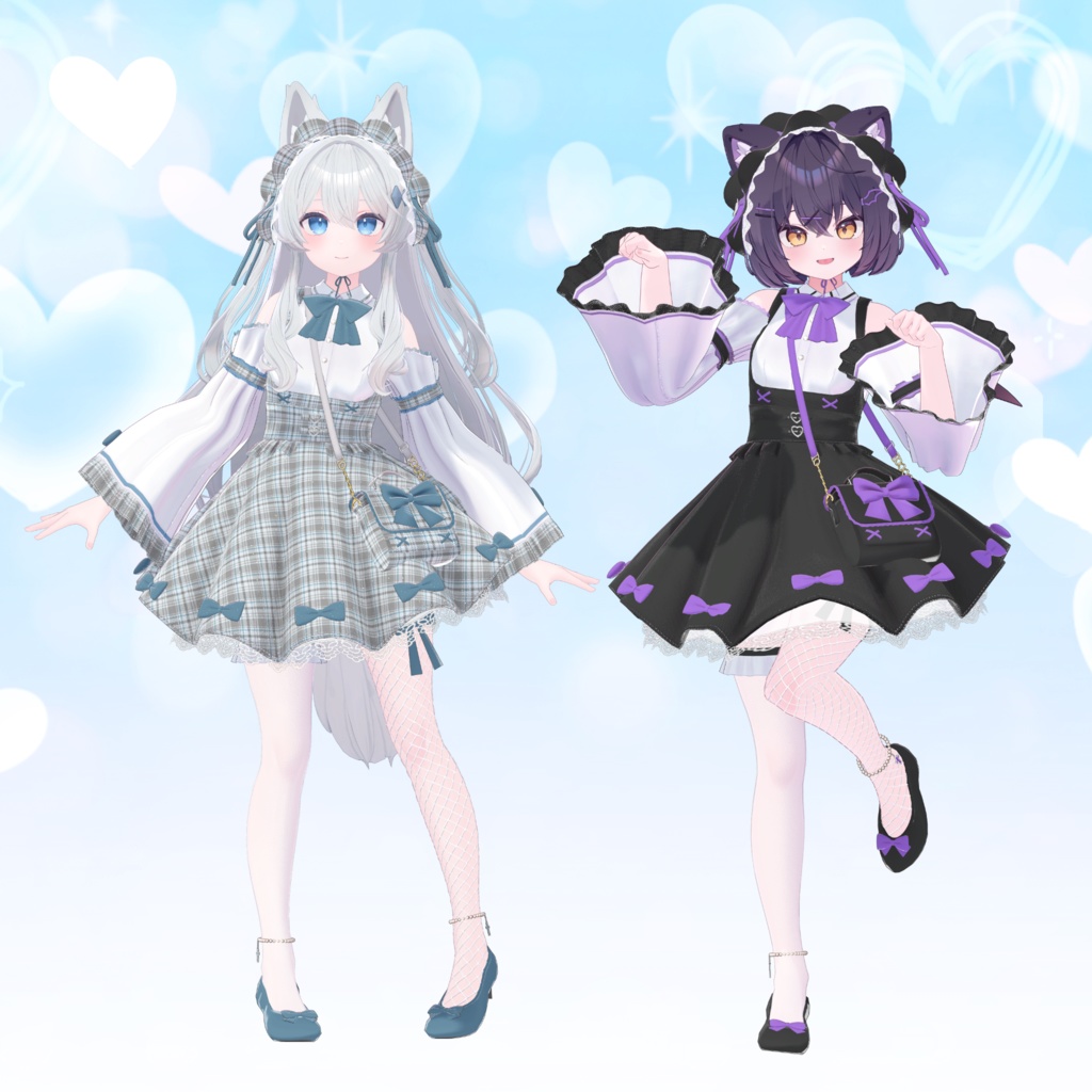 【15アバター対応】衣装3Dモデル『Dreamy Step』