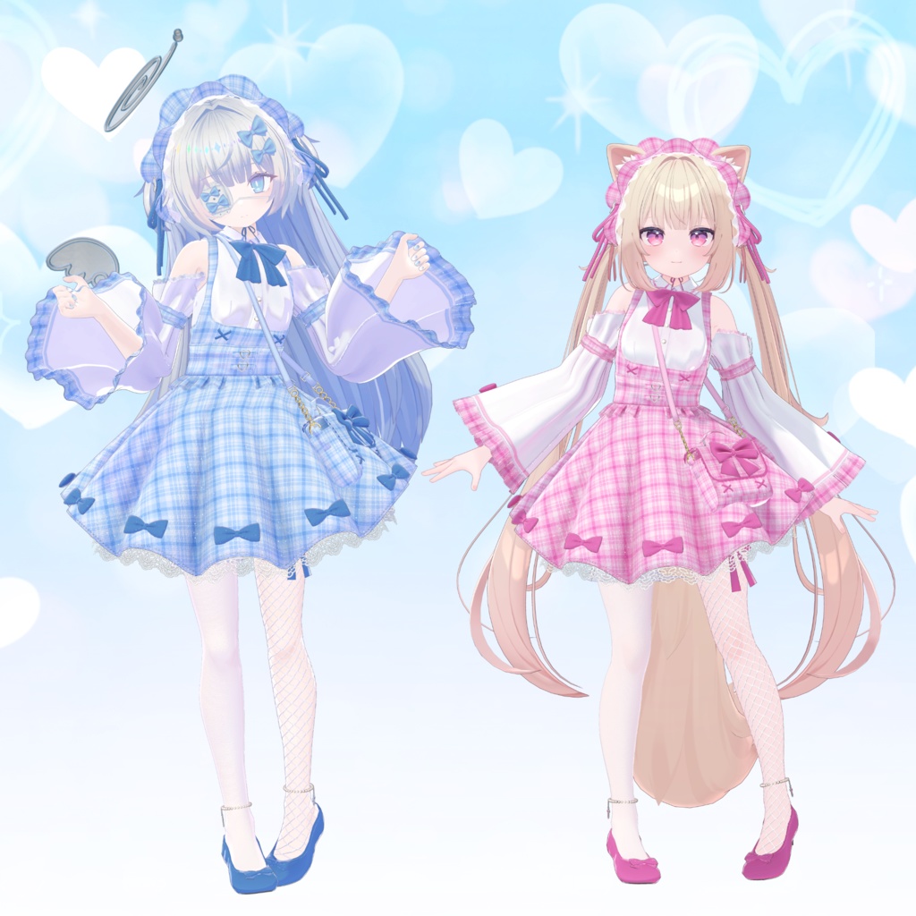 【15アバター対応】衣装3Dモデル『Dreamy Step』