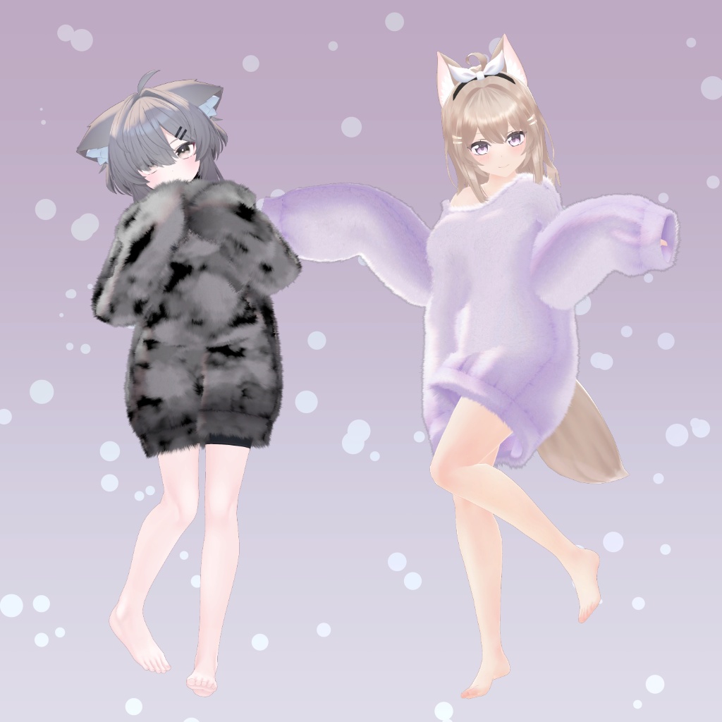 【25アバター対応】衣装3Dモデル『Big Size Relax』