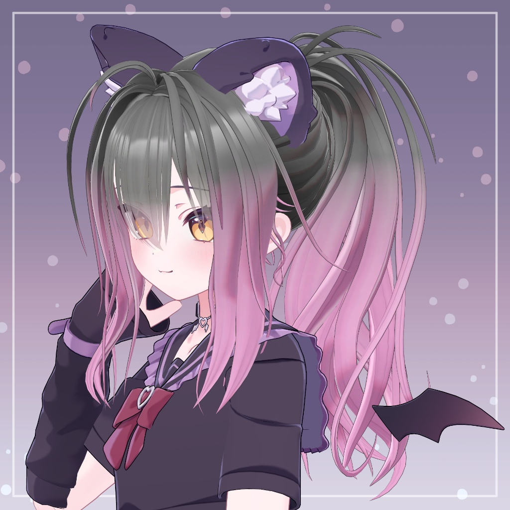 【13アバター対応】髪型3Dモデル『Twisted Ponytail』