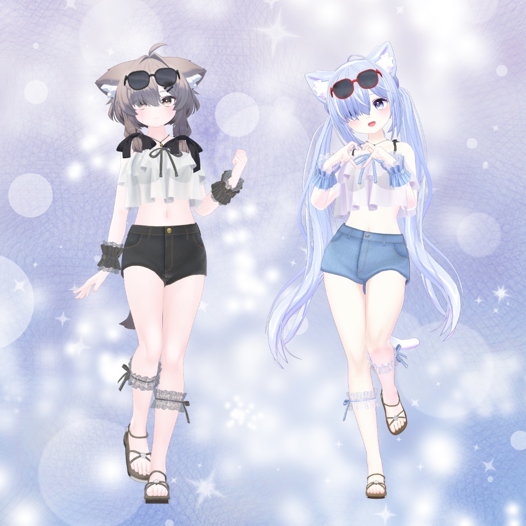 【12アバター対応】衣装3Dモデル『Summer Girl』