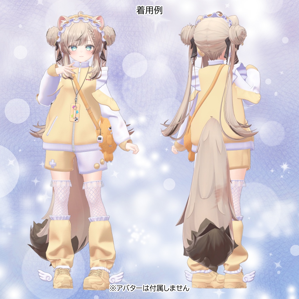 【10アバター対応】衣装3Dモデル『Popping Angel』