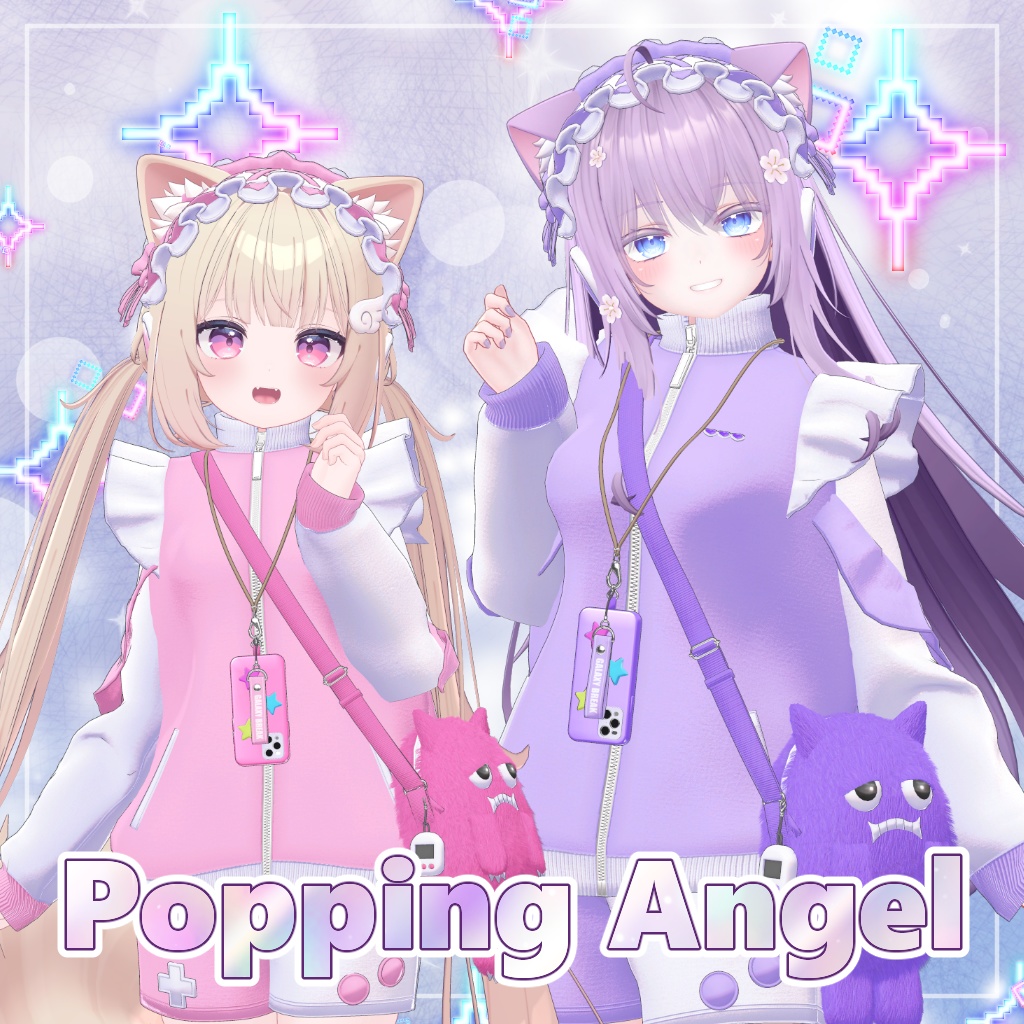 【10アバター対応】衣装3Dモデル『Popping Angel』