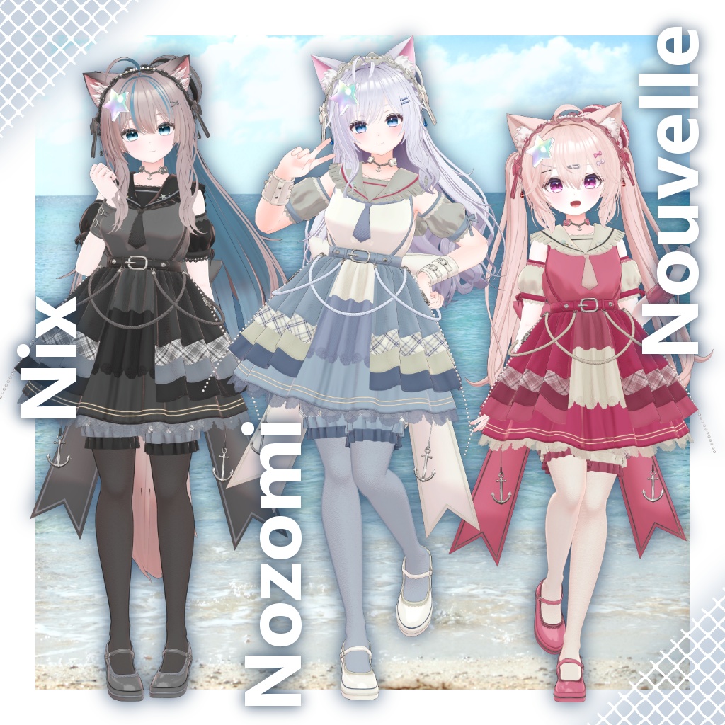 【16アバター対応】衣装3Dモデル『Mariner Voyage』