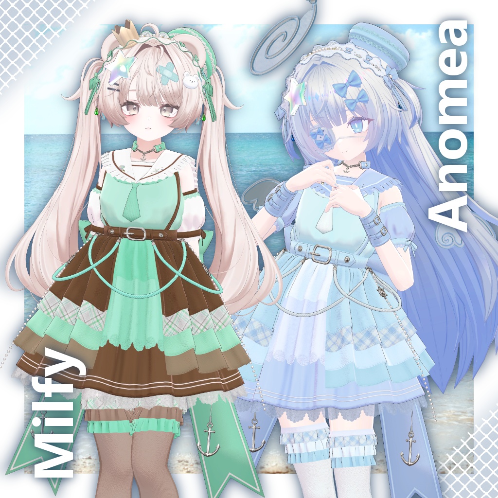 【16アバター対応】衣装3Dモデル『Mariner Voyage』