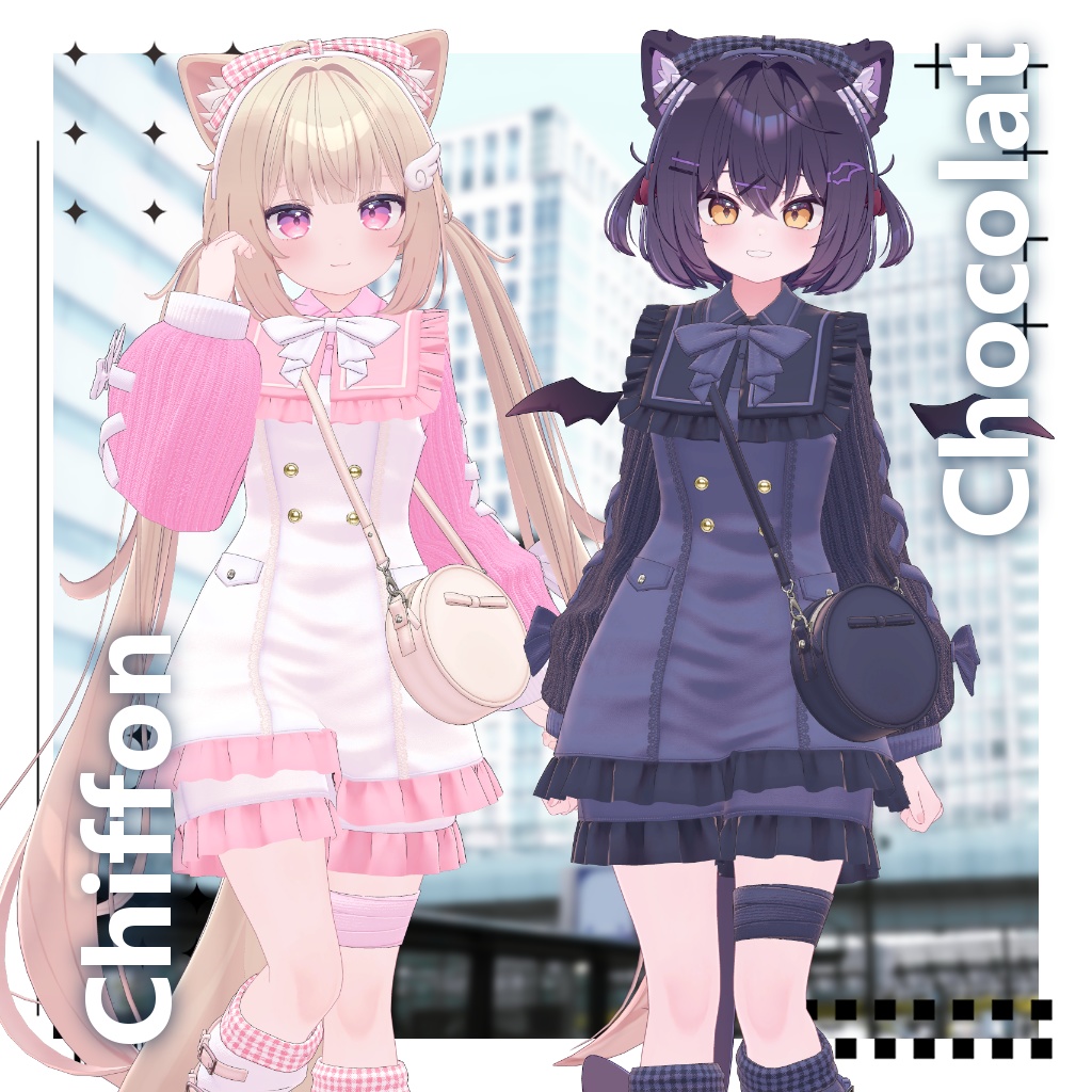 【16アバター対応】衣装3Dモデル『Danity Ruffle』