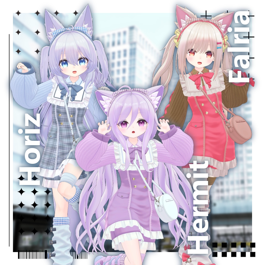 【16アバター対応】衣装3Dモデル『Danity Ruffle』