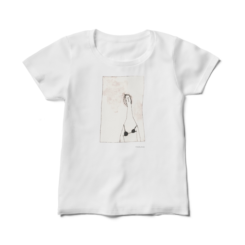 holiday noon／レディースTシャツ白　