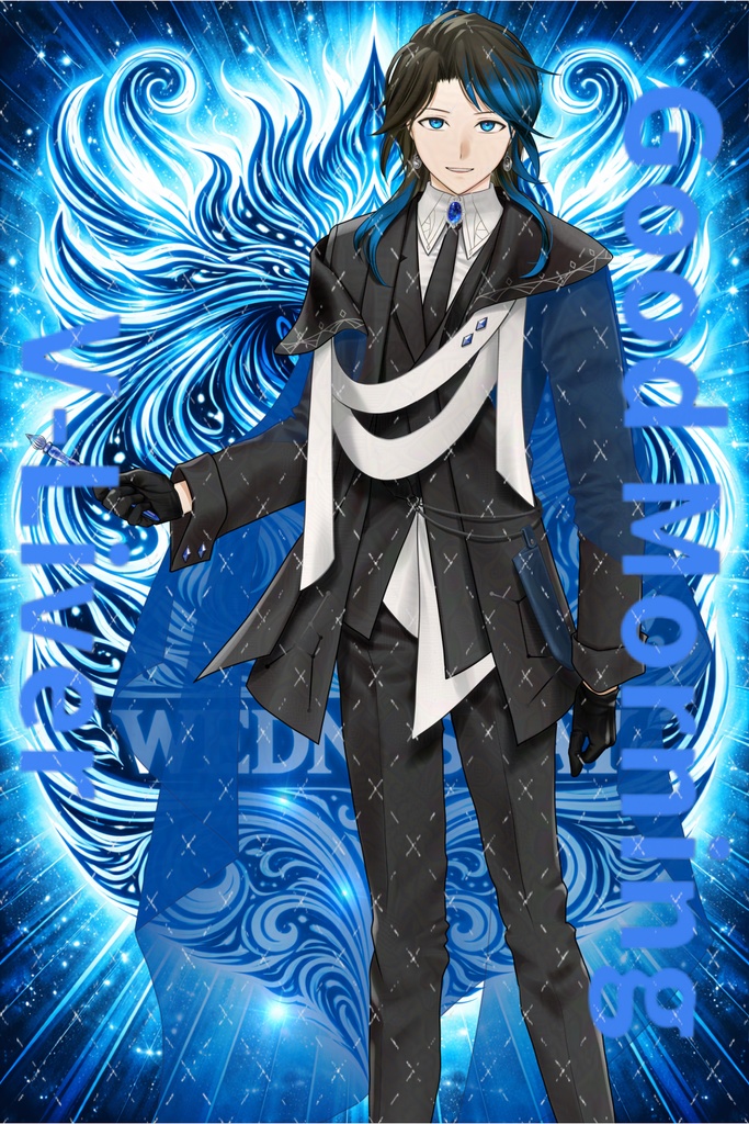 洋風おはV背景素材