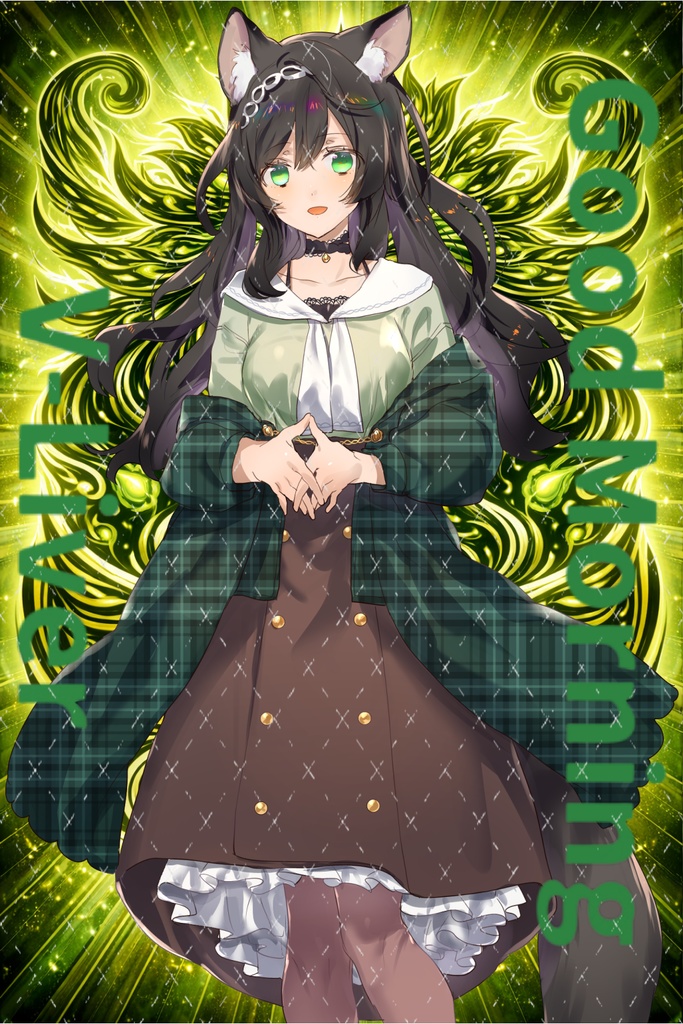 洋風おはV背景素材