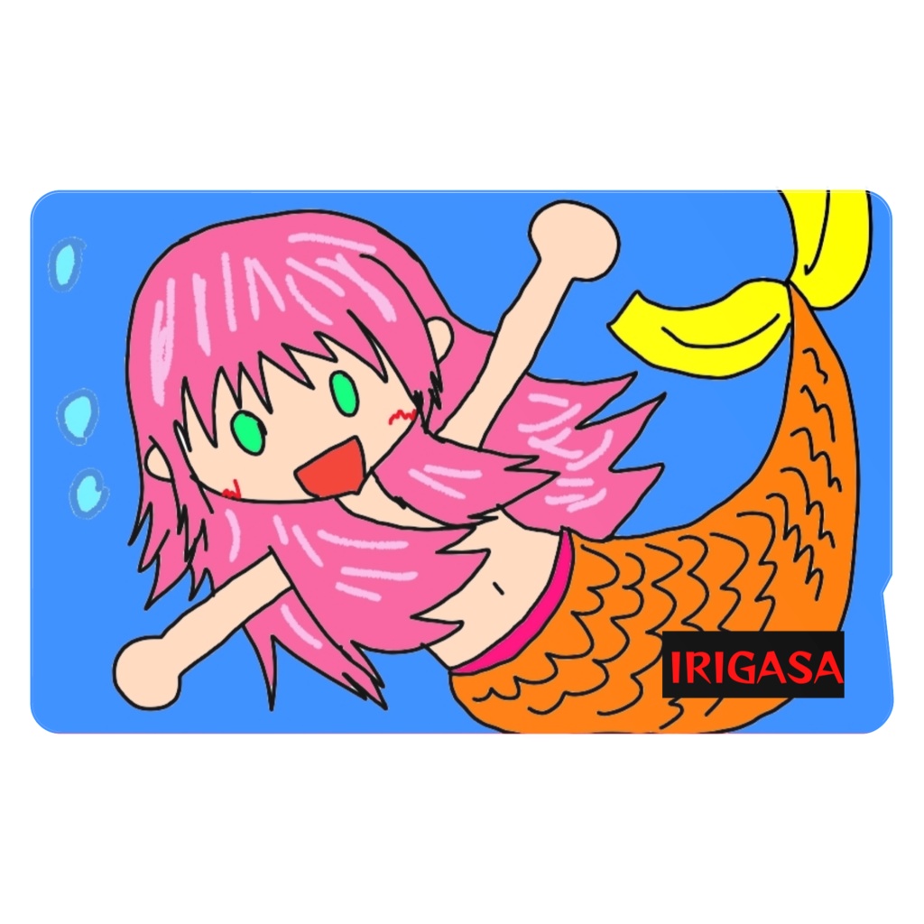 【オリジナル】人魚姫ICステッカー
