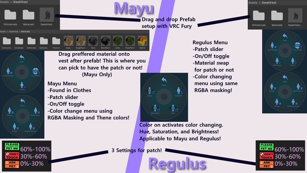 Animal Vest(介助動物) - For Mayu and Regulus(レグルス2.0)