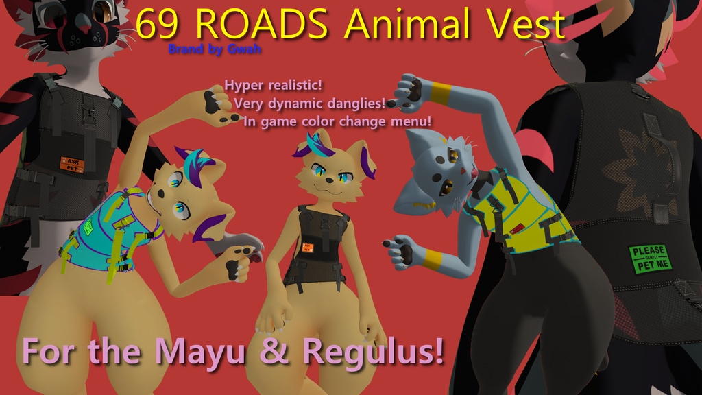 Animal Vest(介助動物) - For Mayu and Regulus(レグルス2.0)