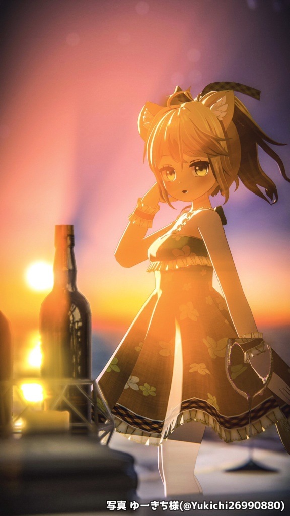 きゃったまパイン【オリジナル3Dモデル】